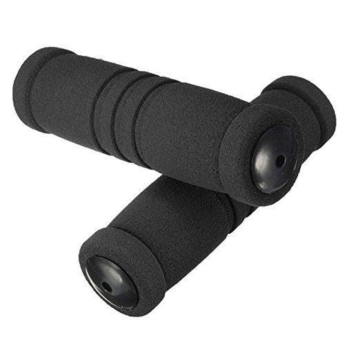 TOOGOO(R)1 Pair MTB Bike Bicycle Handle Handlebar Soft Sponge Bar Grips Black