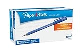 Paper Mate Flexgrip Ultra Stick Medium Point Ballpoint Pens, 12 Blue Ink Pens (9610131)