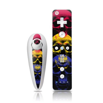 VooDoo Design Nintendo Wii Nunchuk + Remote Controller Protector Skin Decal Sticker