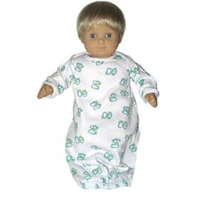 Penguin Sleep Gown for 15 Bitty Baby and Other Dolls by Silly Monkey