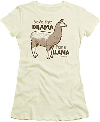 Save The Drama For A Llama Funny Juniors Sheer T-Shirt Tee