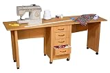 Venture Horizon SP1019-WHITE VHZ Office 70 W Craft Mobile Double Desk Finish: White
