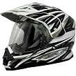 AFX FX-39DS Dual Sport Motorcycle Helmet Multi Silver DS (Small 0110-2491)