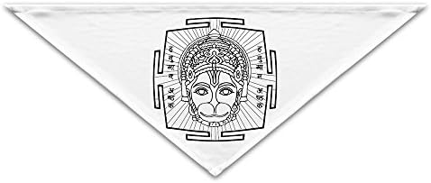 ORDN Hanuman Hindu God Triangle Baby Bibs White 18.5" X 12" X 7.5"