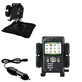 HTC S640 Auto Bean Bag Dash Holder with Car Charger - Uses Gomadic TipExchange