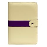 Mod Flip Genuine Leather Amazon Kindle 2 / Kindle International Organizer Case (Crene/Violet)