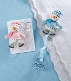 'Melton' Snowman Holiday Baby Pacifier Clip & Leash