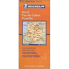 Michelin Nord-Pas-De Calais, Picardie, France (Michelin Local France Maps)