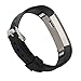 bayite Accessory Silicone Watch Bands with Watch Buckle for Fitbit Alta Black, 5.5 - 7.8 inches