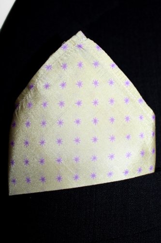 Alabaster Sparkle Silk Pocket Square