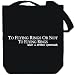 Canvas Tote Bag Black " To Flying Rings or not to Flying Rings, what a stupid question " Sports