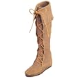 Women's Minnetonka Front Lace Hardsole Knee Hi Boot