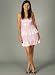 Strapless Ruched Ruffle Dress MED PINK