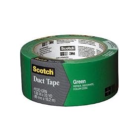 3M #1020-GRN-A 2x20YD Green Duct Tape