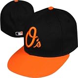 Baltimore Orioles Black w/Orange Brim Alternate Authentic On-Field Fitted Hat