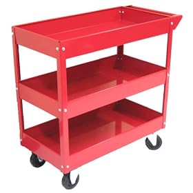 TC-302 2-Tray 1 Drawer Rolling Metal Tool Cart by Excel