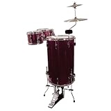 GP Percussion GP75WR Cocktail Drum Set (Wine Red)