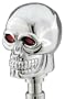 Pilot Automotive PM-142C Motorsport Chrome Skull Manual LED Shift Knob