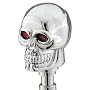 Pilot Automotive PM-142C Motorsport Chrome Skull Manual LED Shift Knob