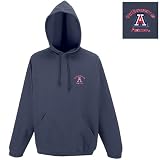 Arizona Wildcats NCAA Goalie Pullover Hooded Sweatshirt (Navy)