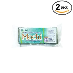 Eden Brown Rice & Mugwort Mochi, 10.5-Ounce Packages (Pack of 2)