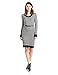 Allison Brittney Women's Texture Pattern Sweater Dress