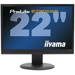 Iiyama PLB2206WS-B1 55,8 cm (22 Zoll) Widescreen TFT Monitor DVI-D, VGA (Kontrastverh�ltnis 10000:1, Reaktionszeit 2ms) schwarz