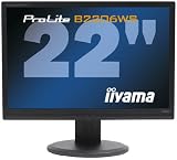 Iiyama PLB2206WS-B1 55,8 cm (22 Zoll) Widescreen TFT Monitor DVI-D, VGA (Kontrastverh�ltnis 10000:1, Reaktionszeit 2ms) schwarz