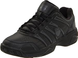 K-Swiss Men's Grancourt II Tennis Shoe,Black/Castle Gray,10 M US