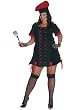 Plus Size Black Chef Costume Chefs Uniform Womens Sexy Career Theatre Costumes