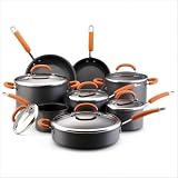 Hard Anodized Orange 14-Piece Cookware Set