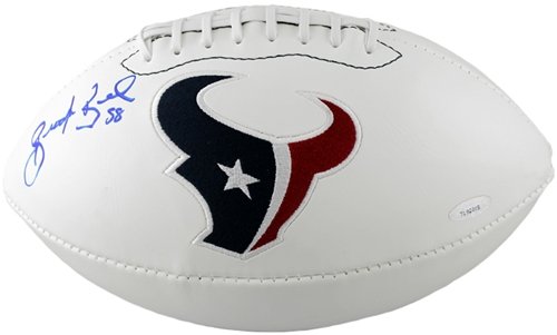 Brooks Reed Autographed/Hand Signed Houston Texans Logo Football