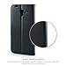 Kyocera Hydro View / C6742 Case, INNOVAA Premium Leather Wallet Case with STAND Flip Cover W/ Free Screen Protector & Touch Screen Stylus Pen - Black