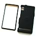 Motorola Droid A855 Verizon Rubberized Snap On Protector Hard Case Black