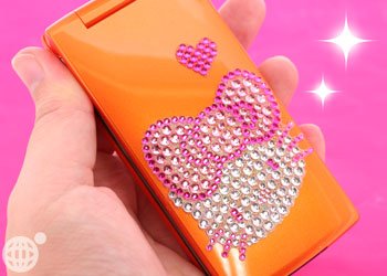 ≪東方神起：テーマソング/ハローキティ誕生35周年記念≫【Hello Kitty Colors】ハローキティー♪ビッグリボンジュエリーステッカー（レッド）DC-07KT