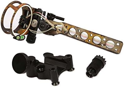 5 pins .019" Bow Sight For Compound Bow Archery Compound Micro Adjust Detachable Bracket LED Sight Light