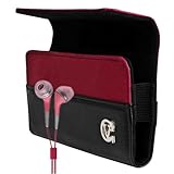 Vangoddy Designer Portola HTC DROID INCREDIBLE 2 Leather Hard Case ( Red wi ....