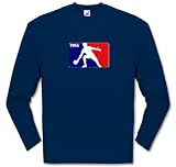 Ping Pong Liga blau rot Tischtennis Table Tennis Longsleeve-T-Shirt Navy XXL