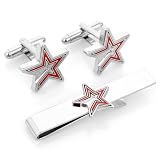 Houston Astros Cufflinks And Tie Bar Gift Set-CLI-PD-ASTR-CT