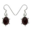 Silver Black Onyx Drop-Earrings Indian Jewelry 3.75 inches