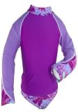 Shoreline UPF 50+, UV Protective Girls 2 Piece Set: Long Sleeve Top & Bikini Bottom