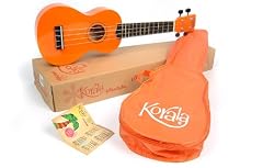 Orange Soprano Ukulele: 4 String Ukelele (inc. FREE dowloadable beginners chord chart, song sheets and tuning aids - worth £10+)