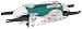  : Gilmour 11 Series Marine & Recreation Space Saver Flat Hose w/Reel, 1/2 Inch x 25 Feet, #11-12025RWhite w/Aqua Stripe