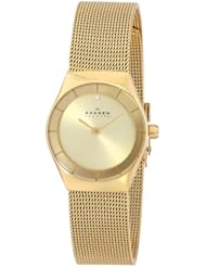 Skagen Womens SKW2045 Klassik Analog Display Analog Quartz Gold Watch