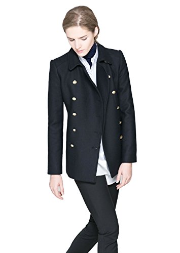 (アールポート) R-port シンプル Pコート ブラック FREEサイズ