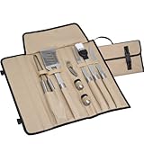 Schönes Grillbesteck - BBQ-Set - Edelstahl - im praktischen Etui - 49 x 20 x 4,2 cm (8842)