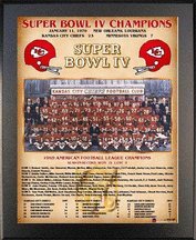 Kansas City Chiefs Healy Plaque - 1969 Super Bowl Champs