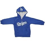Los Angeles Dodgers Newborn Full Zip Hood by Majestic Athletic