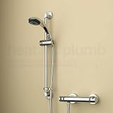Bristan Artisan Thermostatic Surface Mounted Bar Shower Valve with Adjustable Riser Single Function Handset and Fast Fit Connections