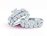 14K White Gold Diamond Wedding Set - GH I1 - 1.00 Ct. to 2.00 Ct.